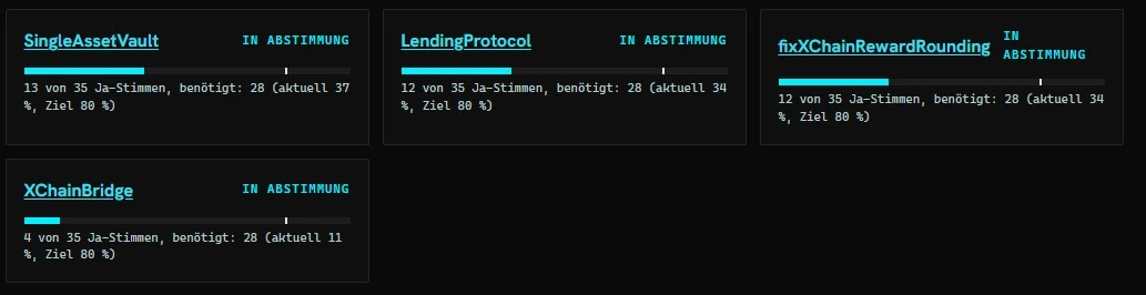 Amendment Zustimmung XRPL